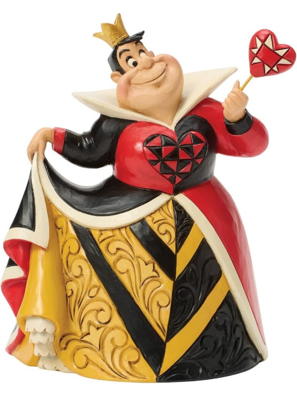 Charming Alice in Wonderland Queen of Hearts Figurine, 5.13 Inch, Colorful Decor